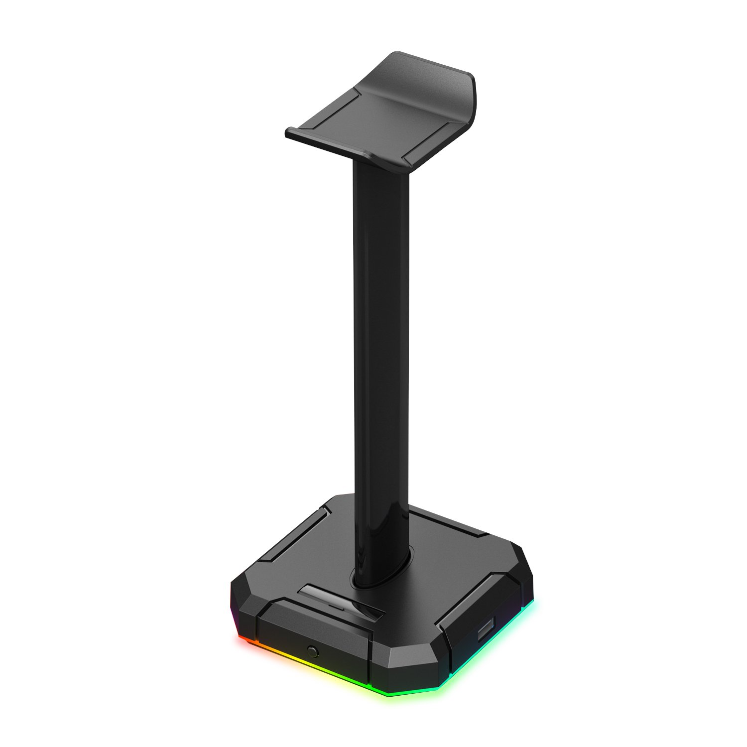 Redragon HA300 Scepter Pro Stand Headset RGB Lampu Latar Belakang Stand Fon Kepala Permainan dengan Bar Sokongan