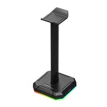 Redragon HA300 Scepter Pro Stand Headset RGB Lampu Latar Belakang Stand Fon Kepala Permainan dengan Bar Sokongan
