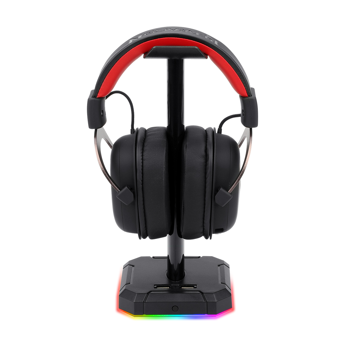 Redragon HA300 Scepter Pro Stand Headset RGB Lampu Latar Belakang Stand Fon Kepala Permainan dengan Bar Sokongan