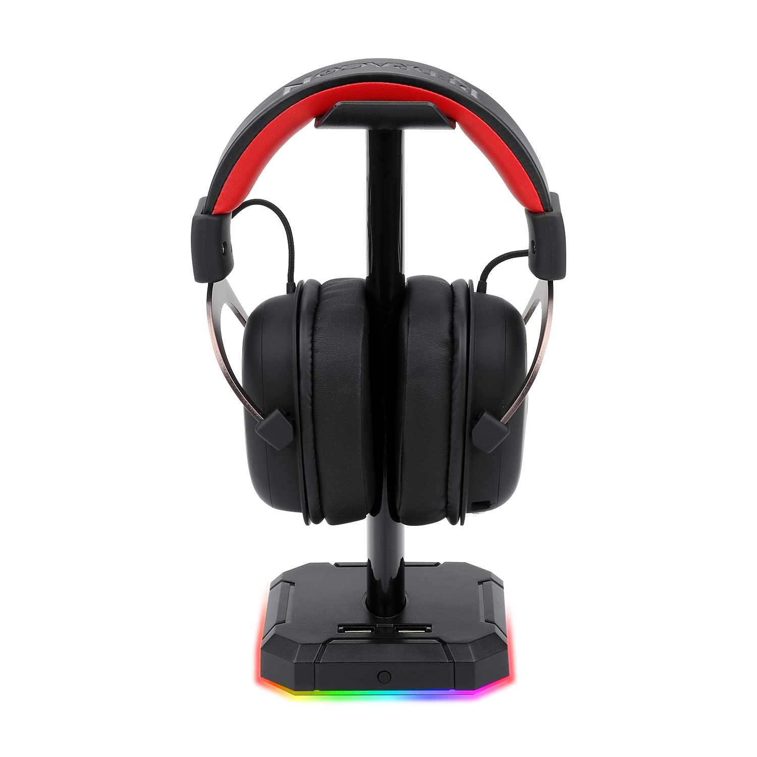 Redragon HA300 Scepter Pro Stand Headset RGB Lampu Latar Belakang Stand Fon Kepala Permainan dengan Bar Sokongan