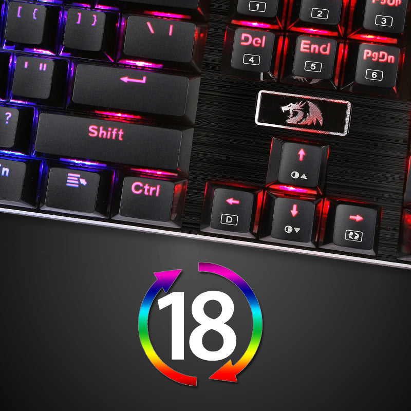 Papan Kekunci Permainan Mekanikal K556 RGB 104 Kekunci