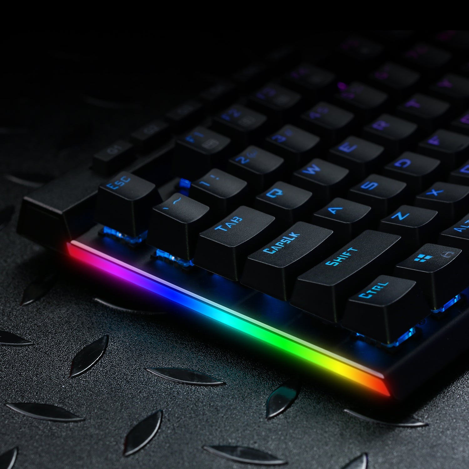 Papan Kekunci Permainan Mekanikal Lampu Latar RGB Redragon K580-PRO 104 Kekunci Anti-ghosting dengan Kekunci Makro & Kawalan Media Khusus, Rakaman Makro Onboard (Suis Perang Optik)
