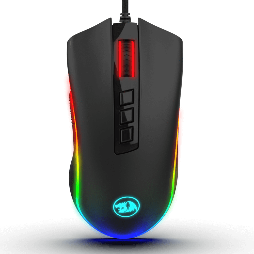 Tetikus Permainan Redragon M711 COBRA dengan Lampu Latar Warna RGB 16.8 Juta, 10,000 DPI Boleh Laras, Cengkaman Selesa, 7 Butang Boleh Atur Cara