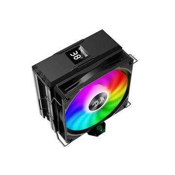 REDRAGON CC-1013 Penyejuk CPU Dengan Paparan Suhu Kipas RGB 12cm 4 Paip Haba