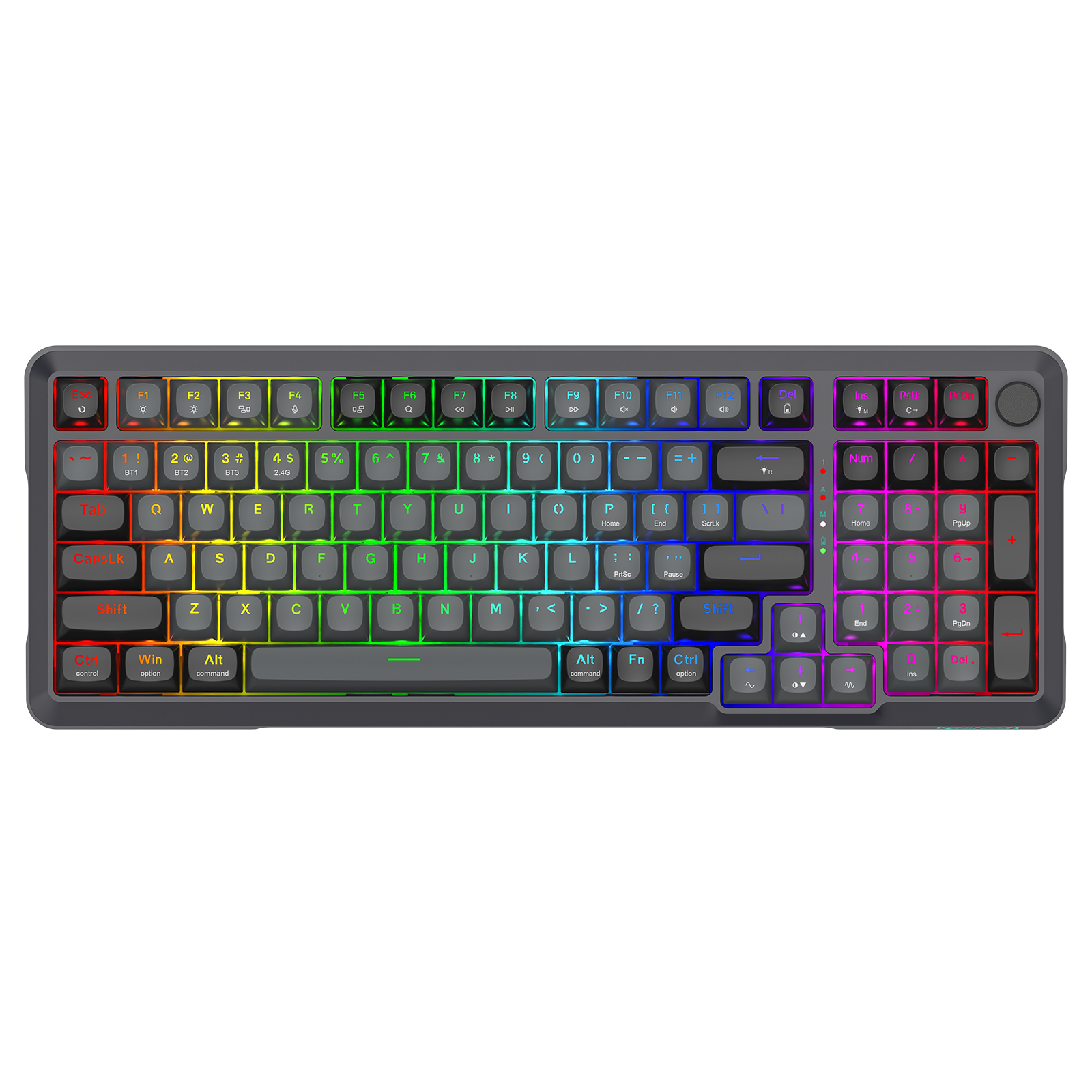 BRAGI PRO K688-RGB-PRO Papan Kekunci Mekanikal Permainan Pemasangan GASKET Sambungan 3-Mod