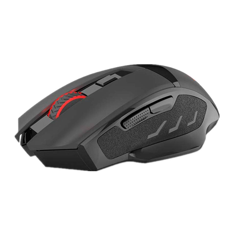 Redragon M653 MIG Mini Tetikus Tanpa Wayar Tetikus Optik 2.4G Tanpa Kable dengan Penerima Nano USB untuk Pejabat & Permainan, 5 DPI Boleh Laras, 6 Butang Tetikus Optik untuk PC Desktop, Macbook, Notebook, PC, Laptop, Komputer