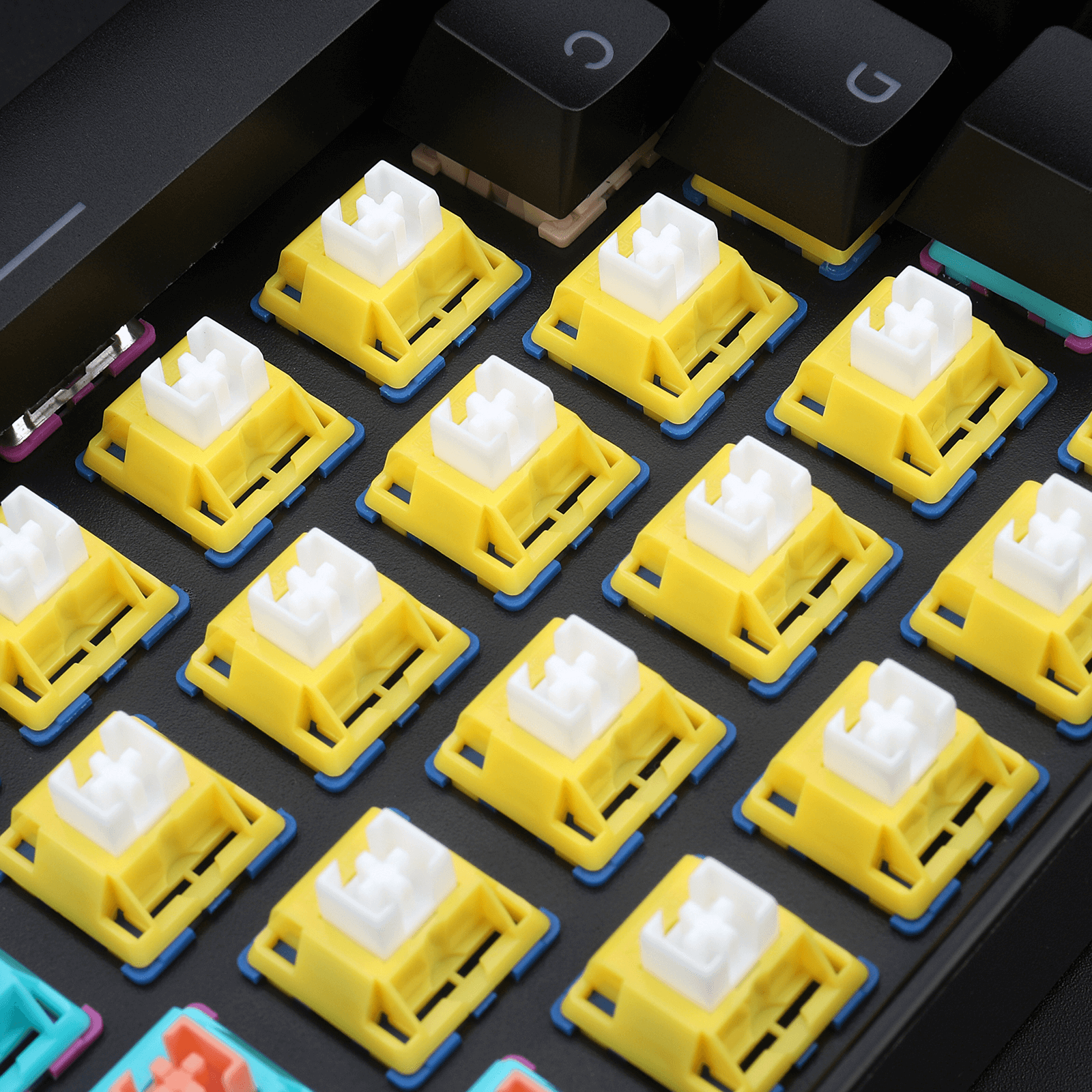 Redragon A113 Bullet-B Suis Mekanikal Taktil, Mod Suis Kliki Papan Kekunci DIY Hot-Swappable, 50 Juta Klik (24 Pcs Suis, Penarik Keycap + Suis)
