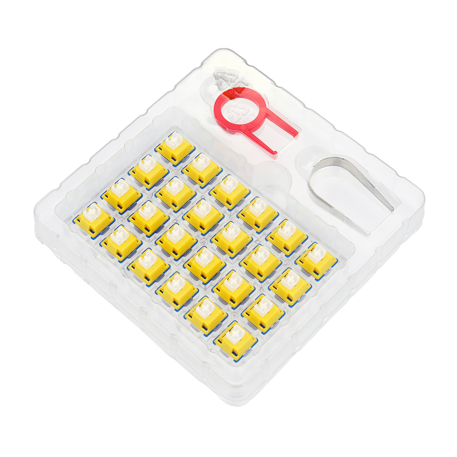 Redragon A113 Bullet-B Suis Mekanikal Taktil, Mod Suis Kliki Papan Kekunci DIY Hot-Swappable, 50 Juta Klik (24 Pcs Suis, Penarik Keycap + Suis)