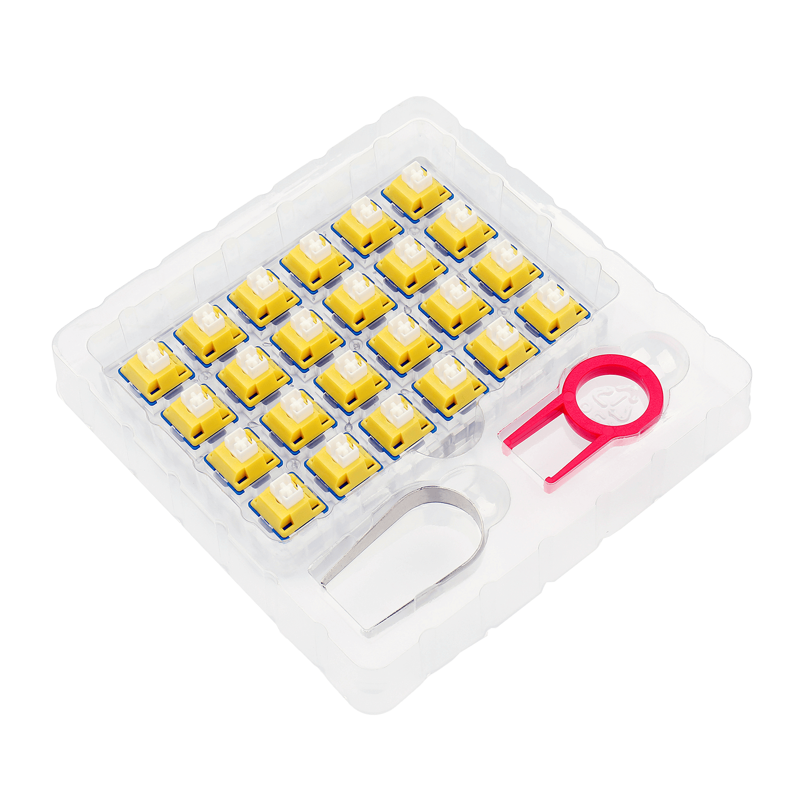 Redragon A113 Bullet-B Suis Mekanikal Taktil, Mod Suis Kliki Papan Kekunci DIY Hot-Swappable, 50 Juta Klik (24 Pcs Suis, Penarik Keycap + Suis)