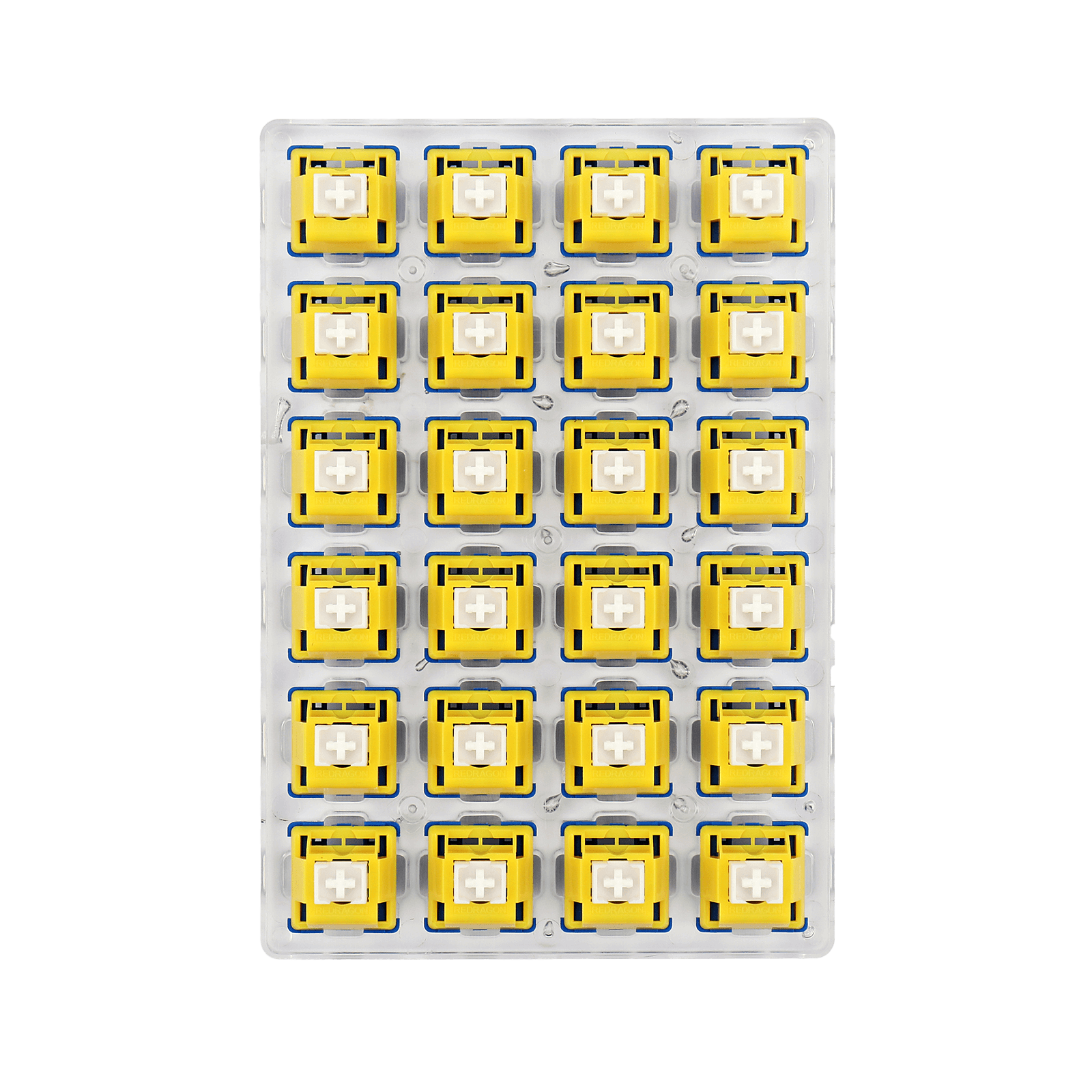 Redragon A113 Bullet-B Suis Mekanikal Taktil, Mod Suis Kliki Papan Kekunci DIY Hot-Swappable, 50 Juta Klik (24 Pcs Suis, Penarik Keycap + Suis)