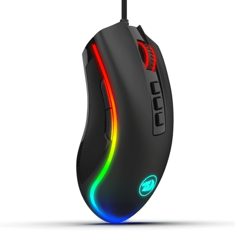 Tetikus Permainan Redragon M711 COBRA dengan Lampu Latar Warna RGB 16.8 Juta, 10,000 DPI Boleh Laras, Cengkaman Selesa, 7 Butang Boleh Atur Cara