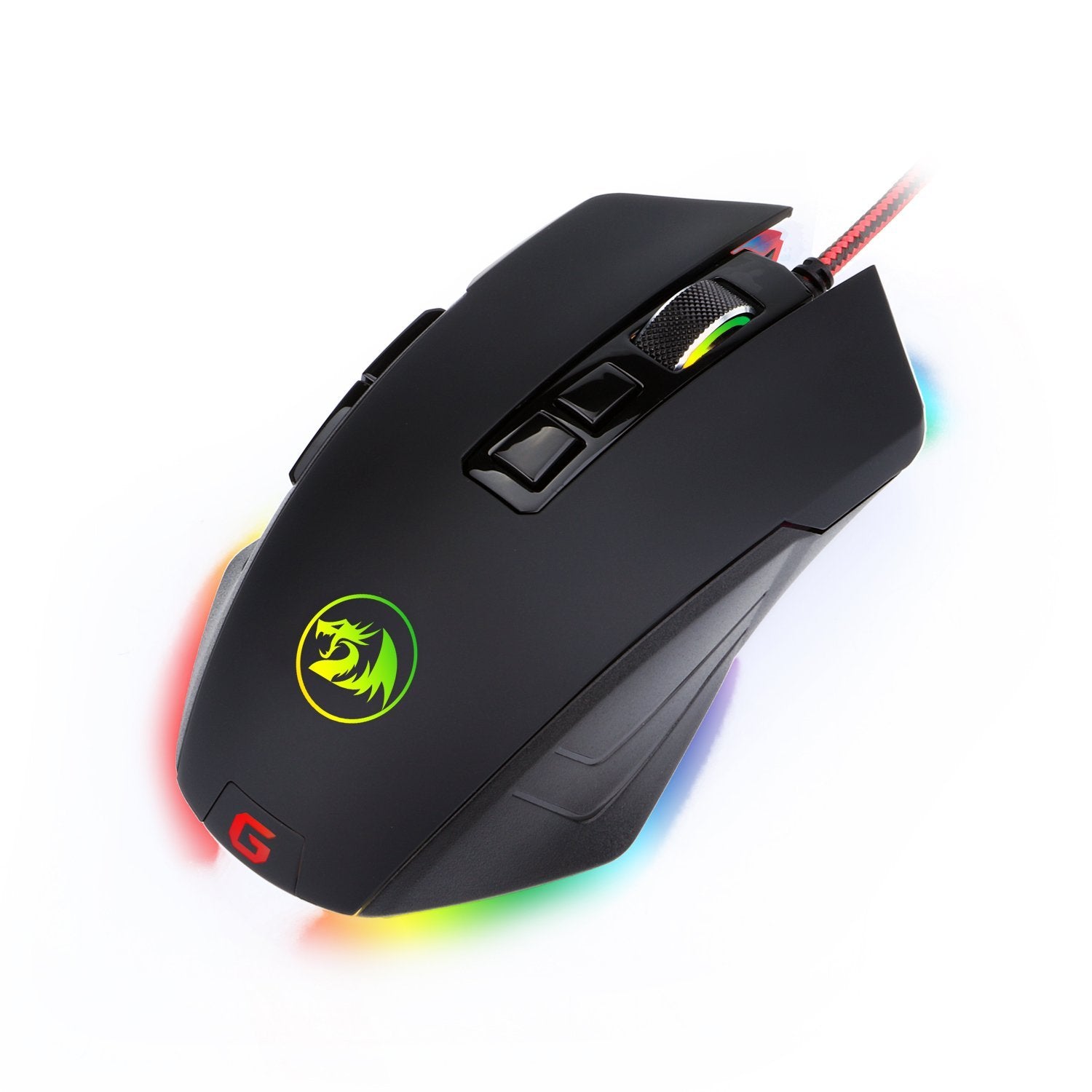 Redragon M715 DAGGER Tetikus Permainan Boleh Atur Cara Berketepatan Tinggi dengan 7 mod lampu latar RGB
