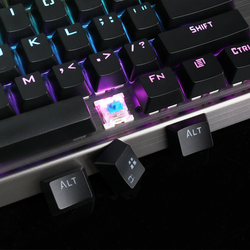 Papan Kekunci Permainan Mekanikal Lampu Latar LED RGB Redragon K563 SURYA 104 Kekunci