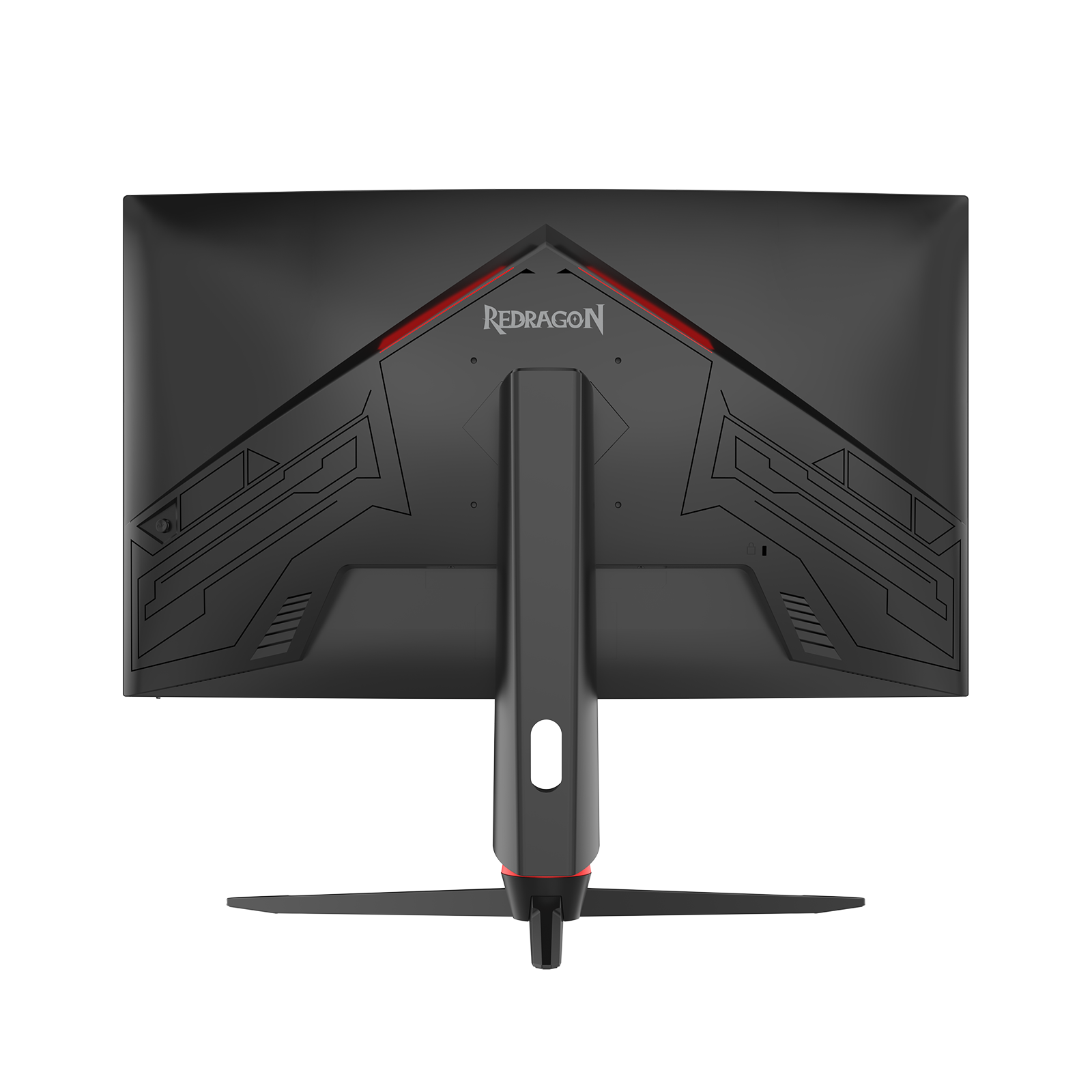Monitor Permainan VA QHD Melengkung Redragon GMQ2712RVC 27 Inci