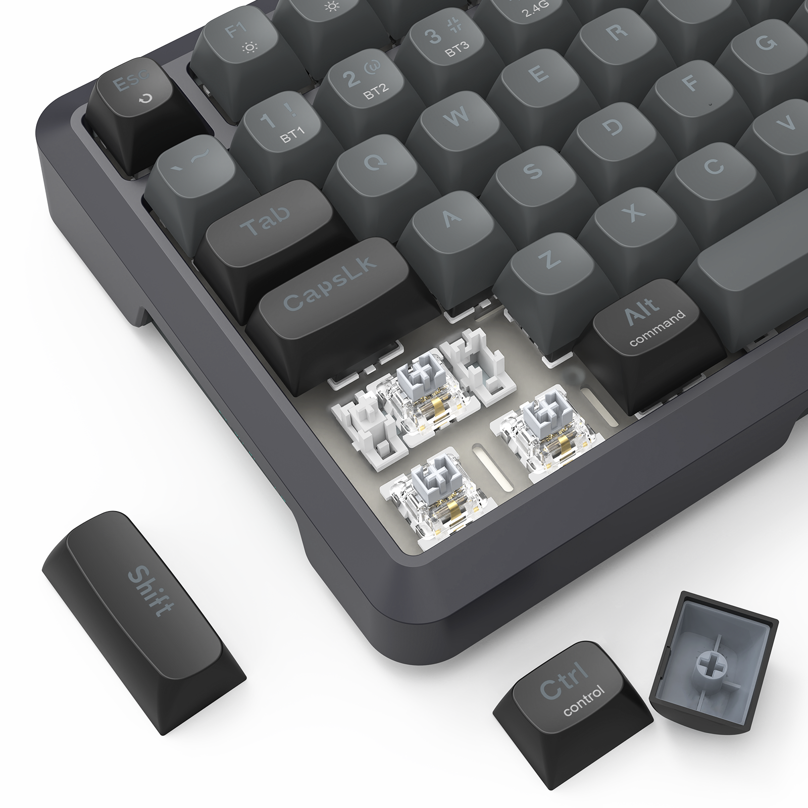 BRAGI PRO K688-RGB-PRO Papan Kekunci Mekanikal Permainan Pemasangan GASKET Sambungan 3-Mod