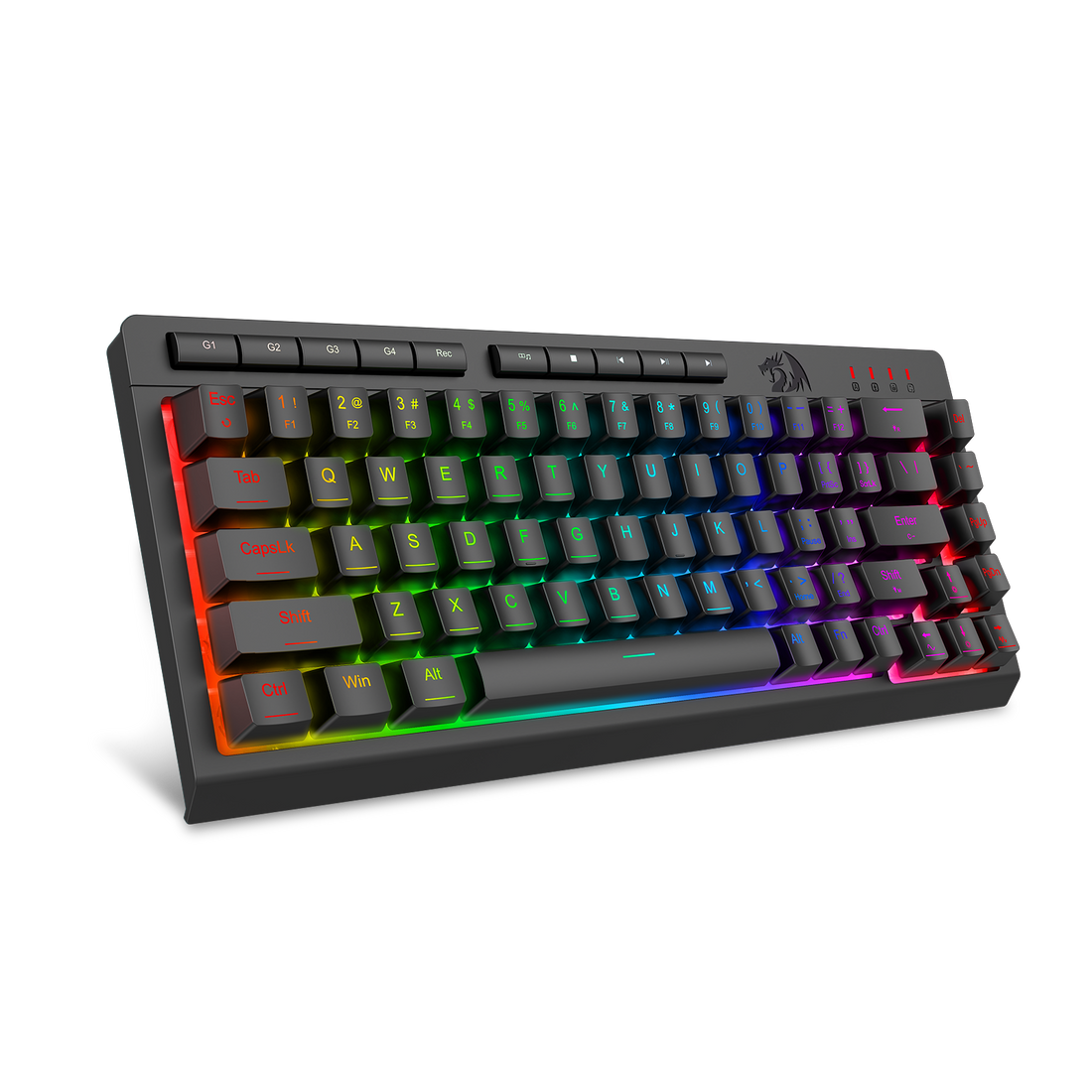 Papan Kekunci Permainan Membran Sambungan Berwayar CRESCENT 68 K519-RGB