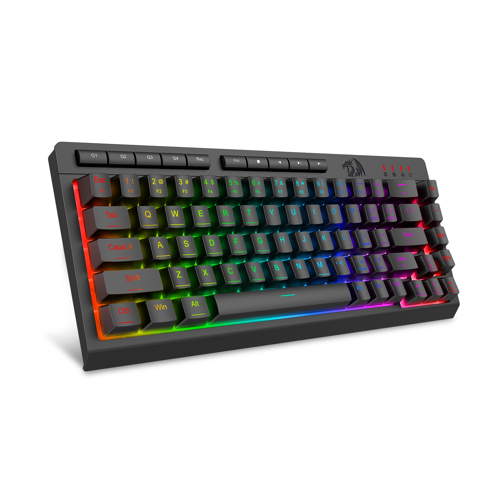 Papan Kekunci Permainan Membran Sambungan Berwayar CRESCENT 68 K519-RGB