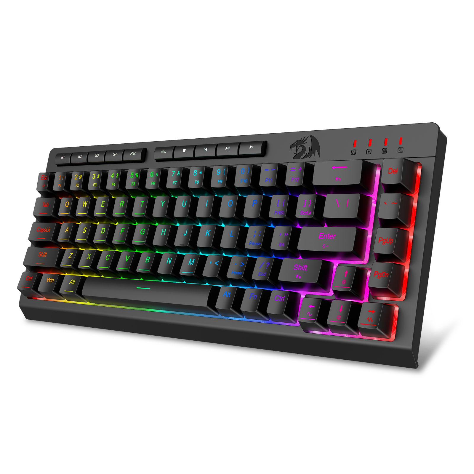 Papan Kekunci Permainan Membran Sambungan Berwayar CRESCENT 68 K519-RGB