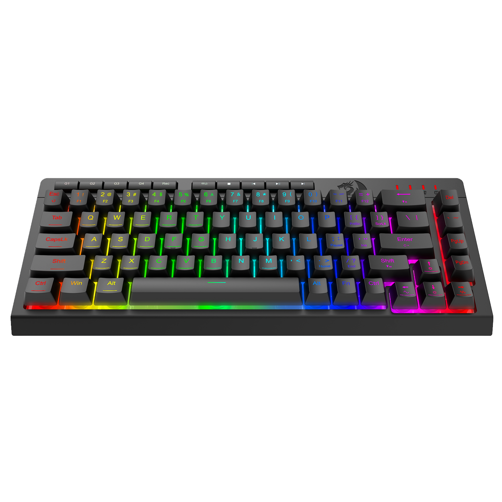 Papan Kekunci Permainan Membran Sambungan Berwayar CRESCENT 68 K519-RGB
