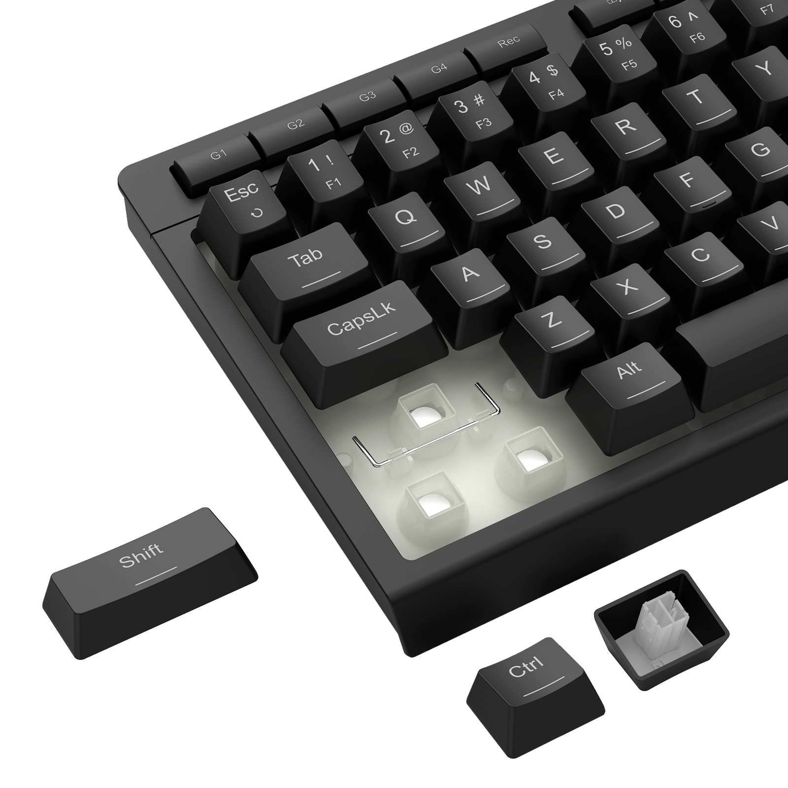 Papan Kekunci Permainan Membran Sambungan Berwayar CRESCENT 68 K519-RGB