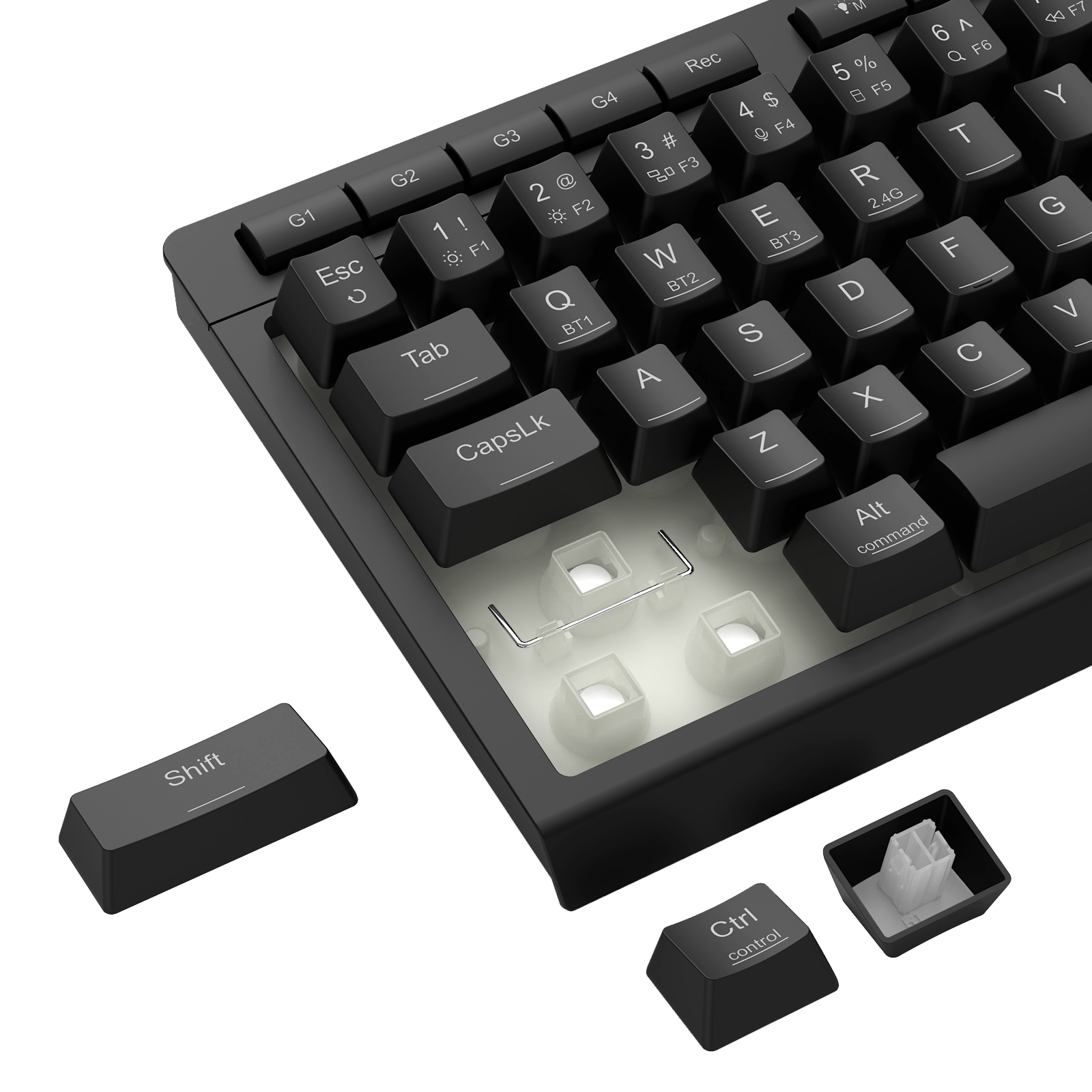Papan Kekunci Gaming Membran Sambungan 3 Mod CRESCENT 68 PRO K519RGB-PRO