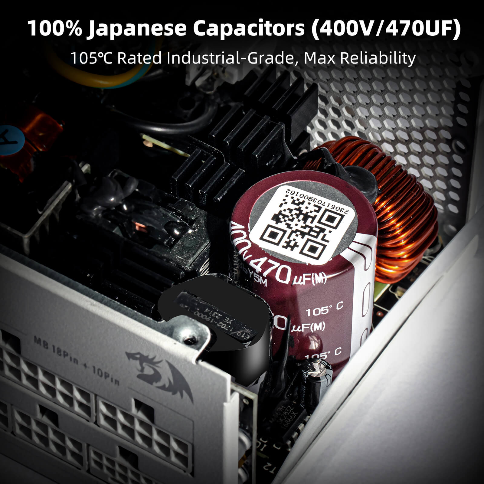 Redragon PSU015 80+ Platium 750 Watt SFX Fully Modular Power Supply