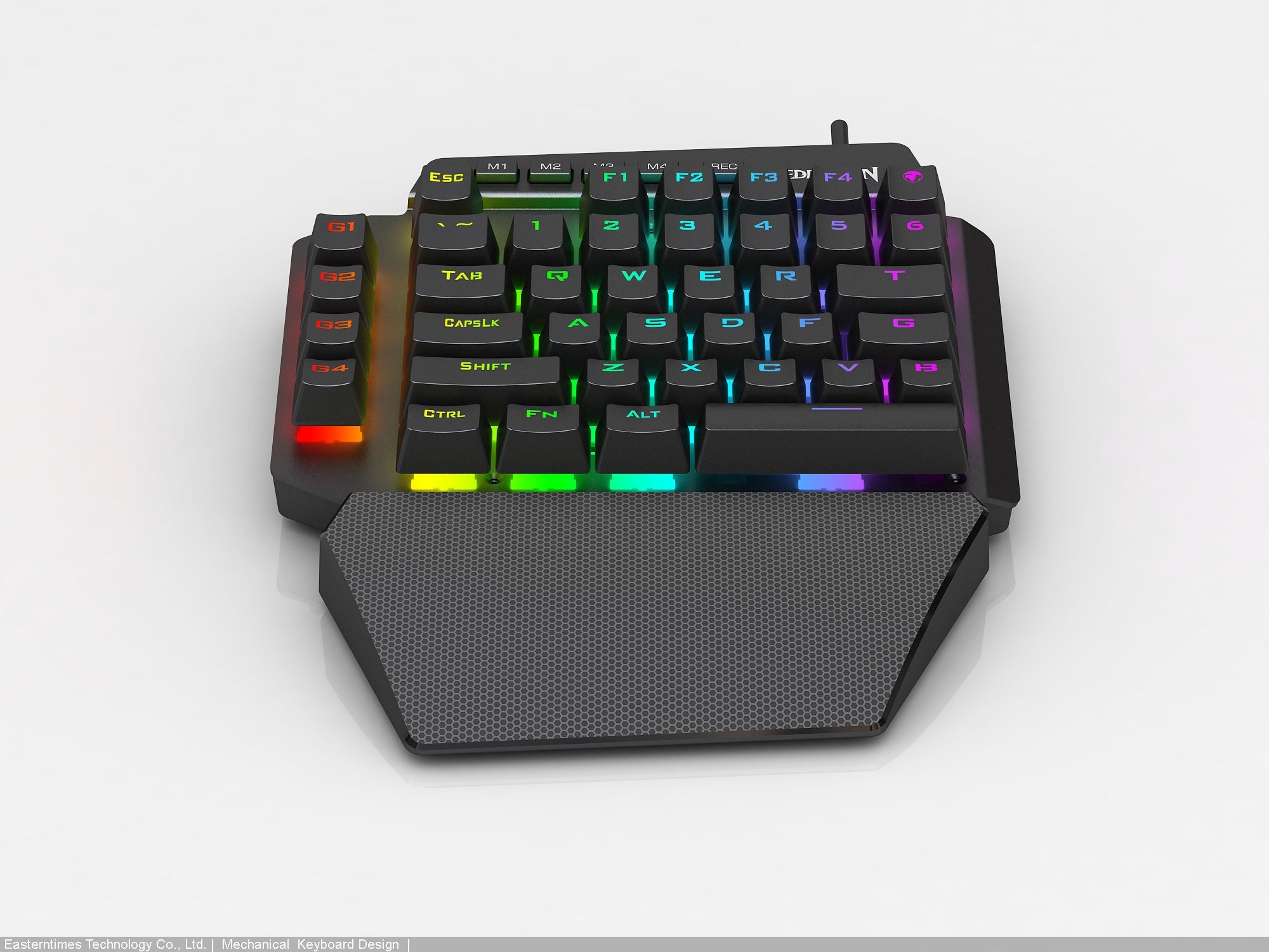 Papan Kekunci Mini Permainan Mekanikal Redragon IDA K583 Dengan Kekunci Makro dan HAB USB