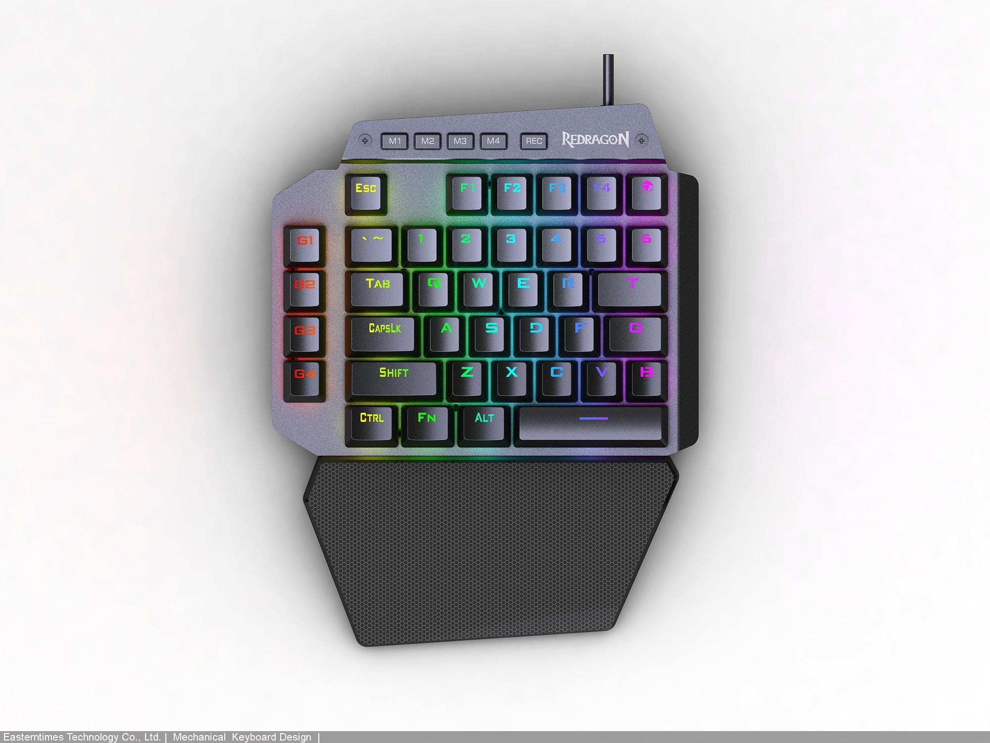 Papan Kekunci Mini Permainan Mekanikal Redragon IDA K583 Dengan Kekunci Makro dan HAB USB