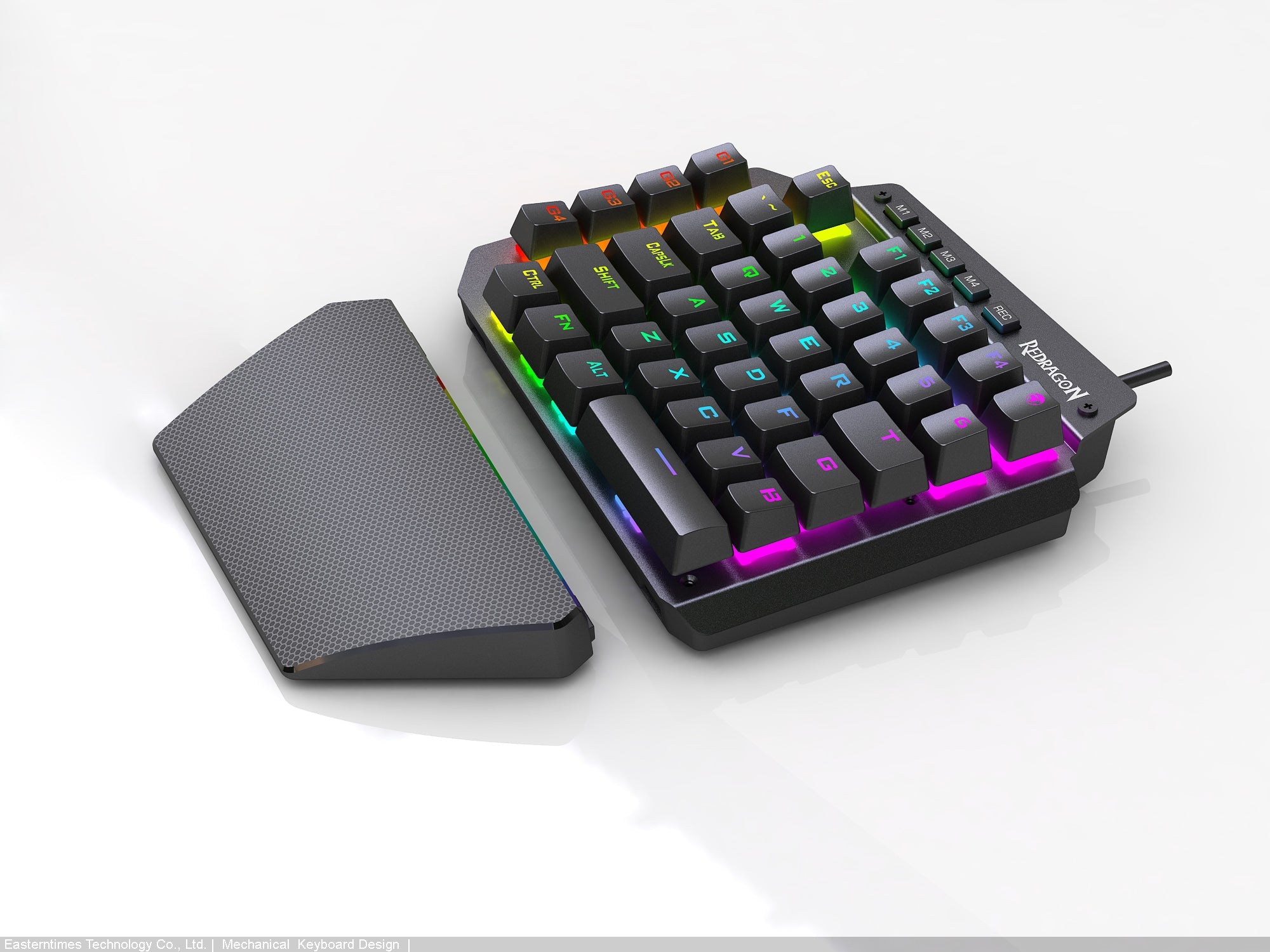 Papan Kekunci Mini Permainan Mekanikal Redragon IDA K583 Dengan Kekunci Makro dan HAB USB