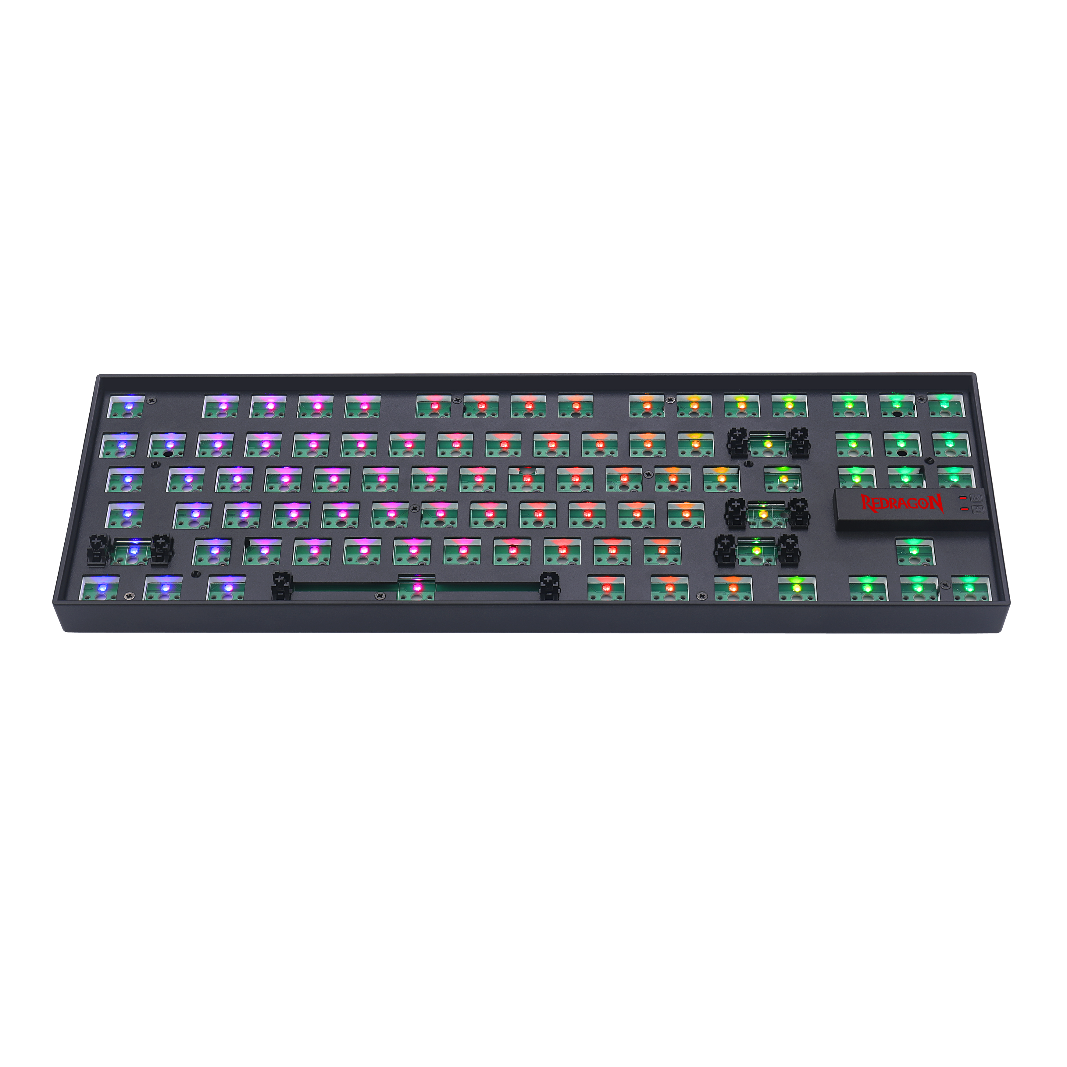 Papan Kekunci Permainan Mekanikal Lampu Latar RGB DIY Barebone Redragon BBK552