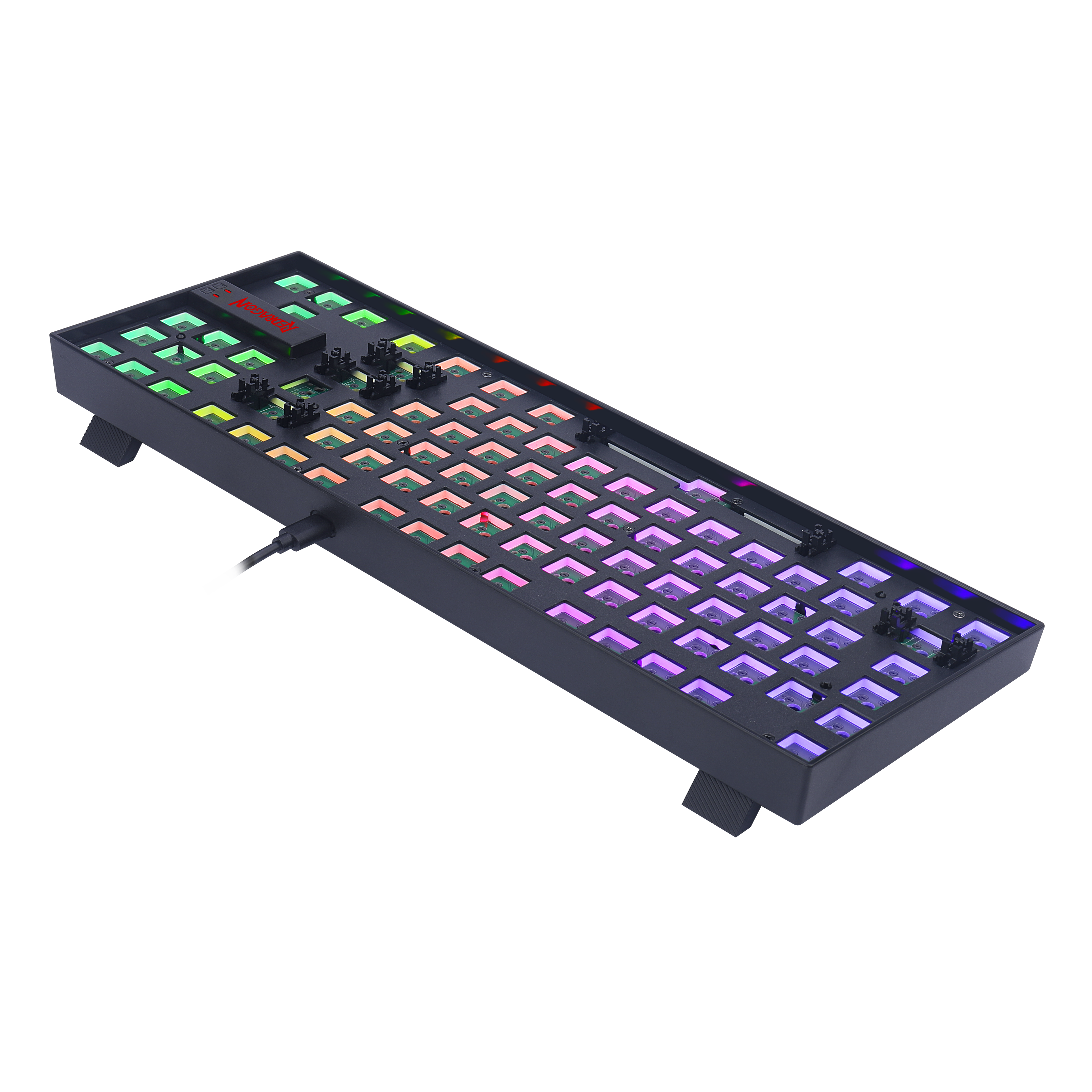 Papan Kekunci Permainan Mekanikal Lampu Latar RGB DIY Barebone Redragon BBK552