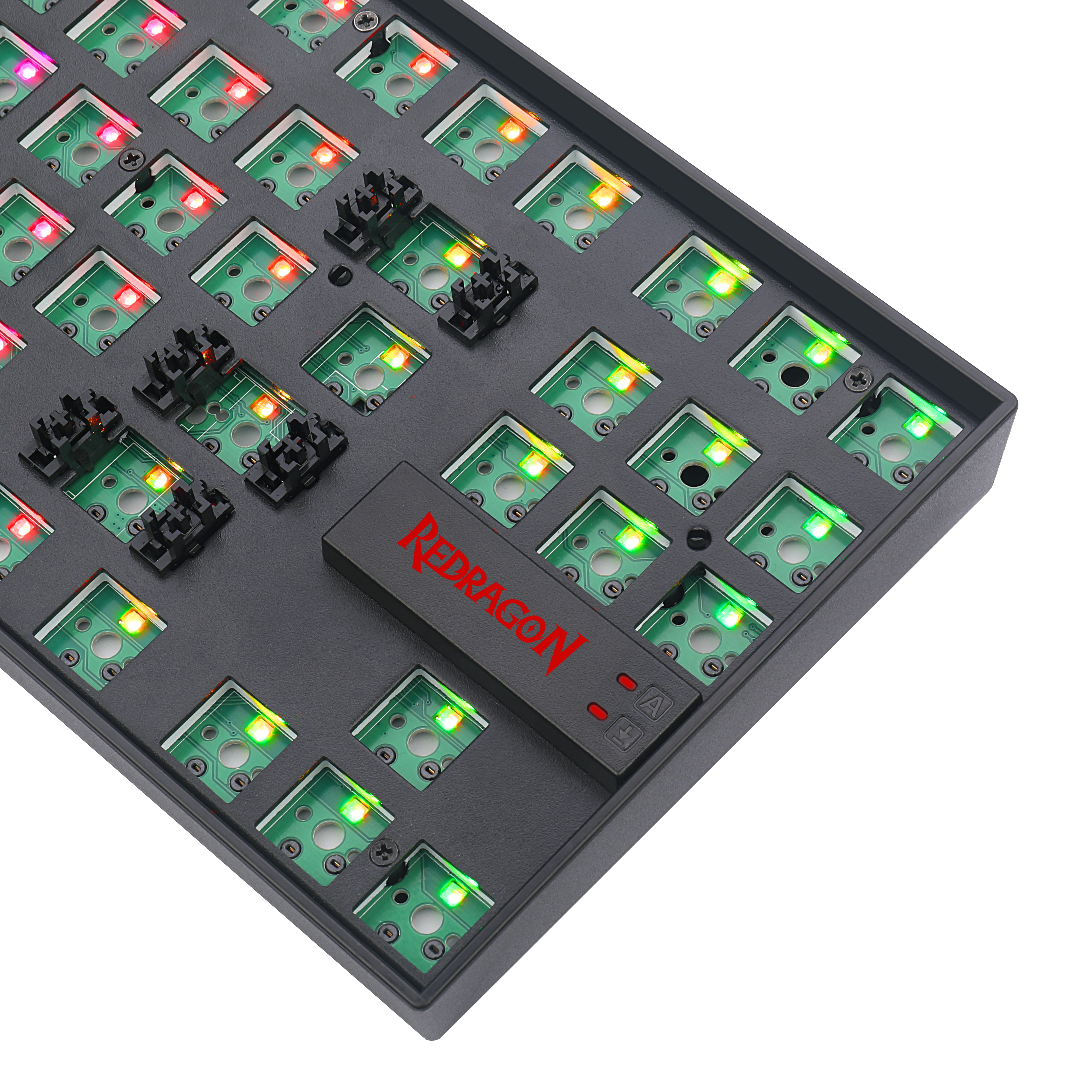 Papan Kekunci Permainan Mekanikal Lampu Latar RGB DIY Barebone Redragon BBK552