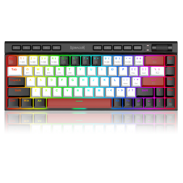 Papan Kekunci Permainan Mekanikal Redragon Magic-wand Mini K635WBR-RGB-PRO BT5.0/3.0/2.4G/USB-C berwayar 3 mod