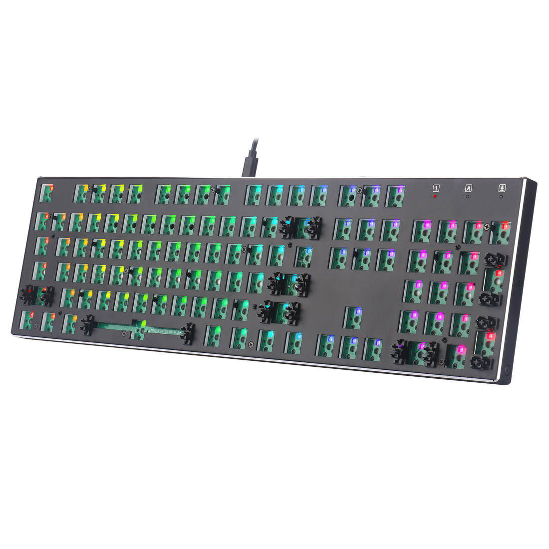 Papan Kekunci Permainan Mekanikal Lampu Latar RGB DIY Barebone Redragon BBK556