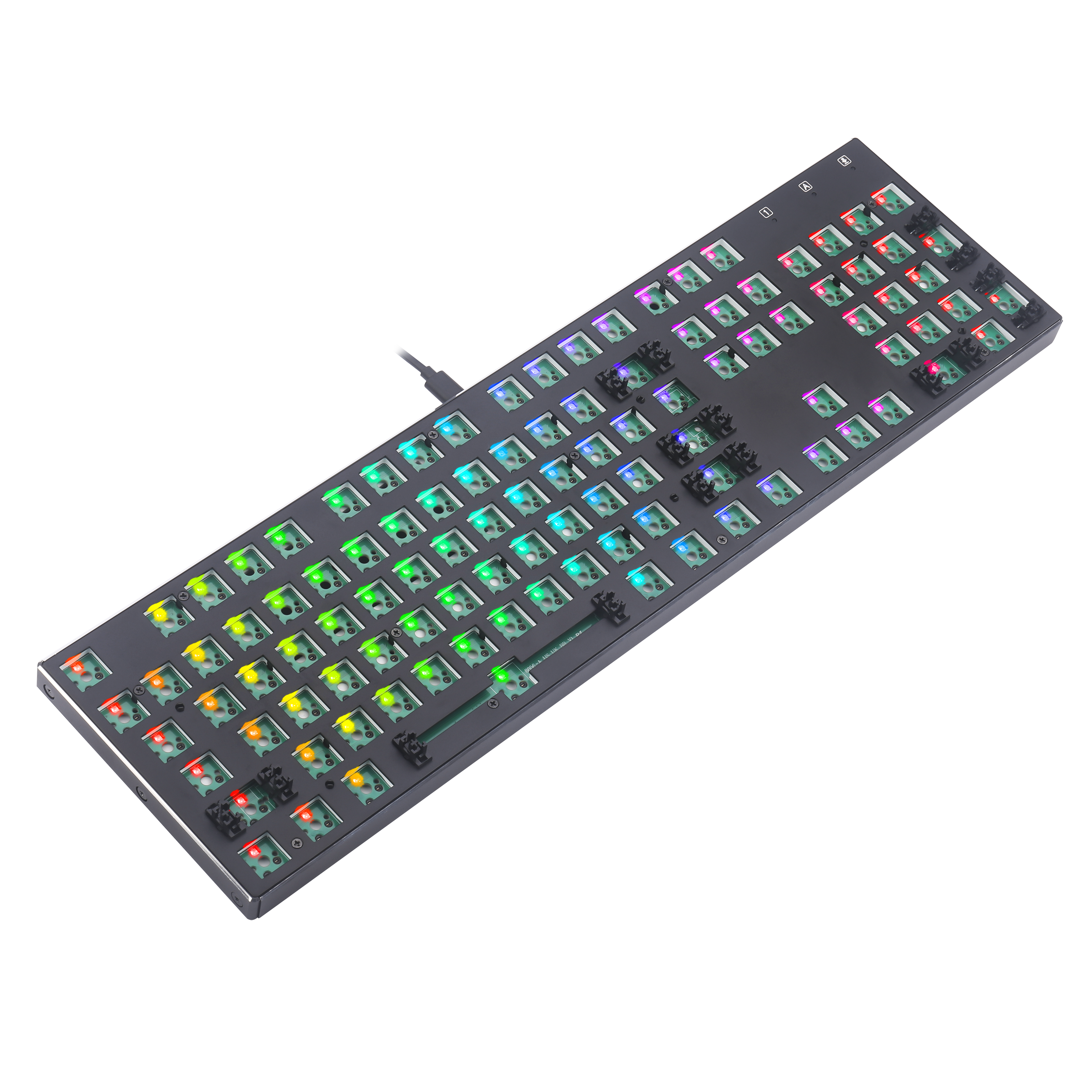 Papan Kekunci Permainan Mekanikal Lampu Latar RGB DIY Barebone Redragon BBK556