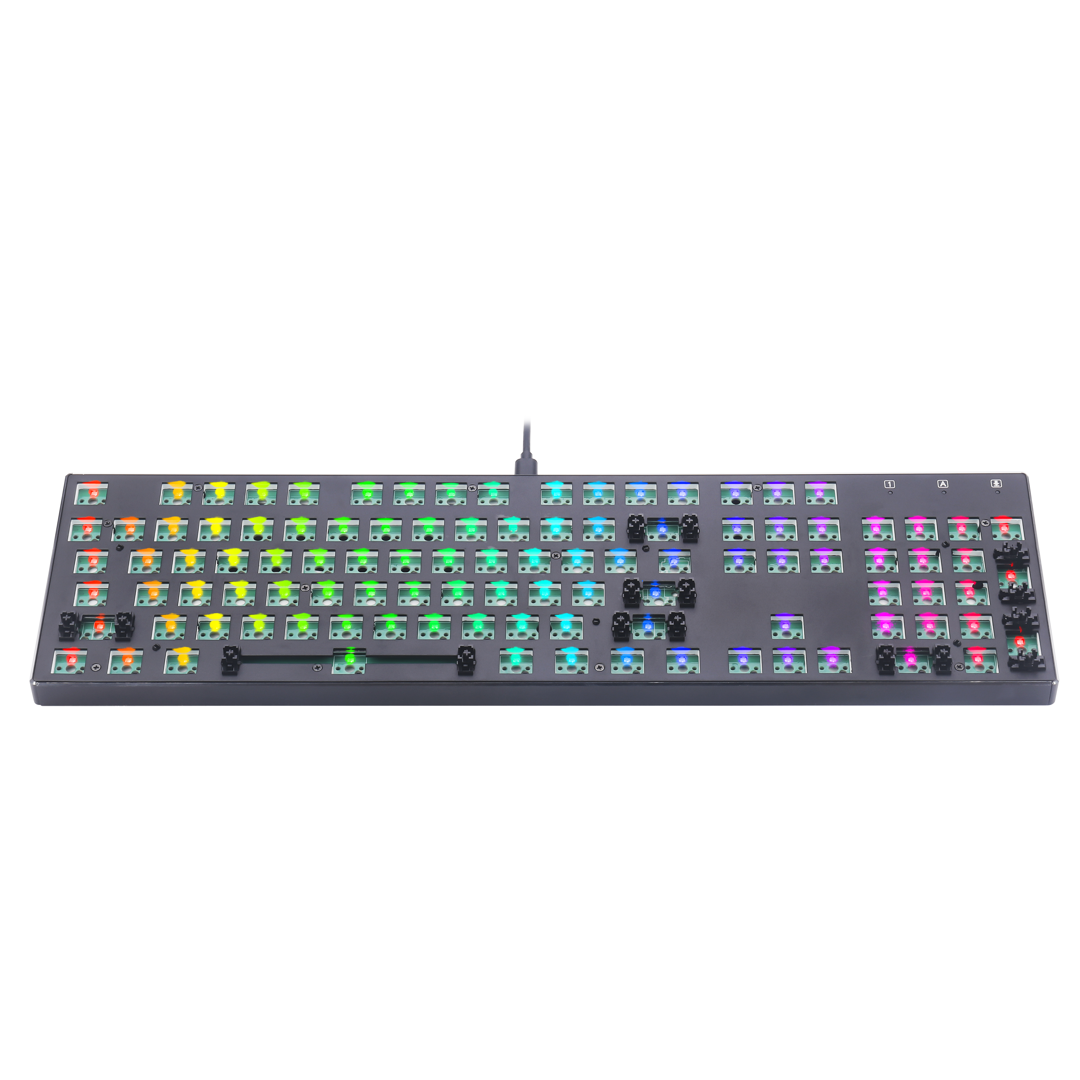Papan Kekunci Permainan Mekanikal Lampu Latar RGB DIY Barebone Redragon BBK556