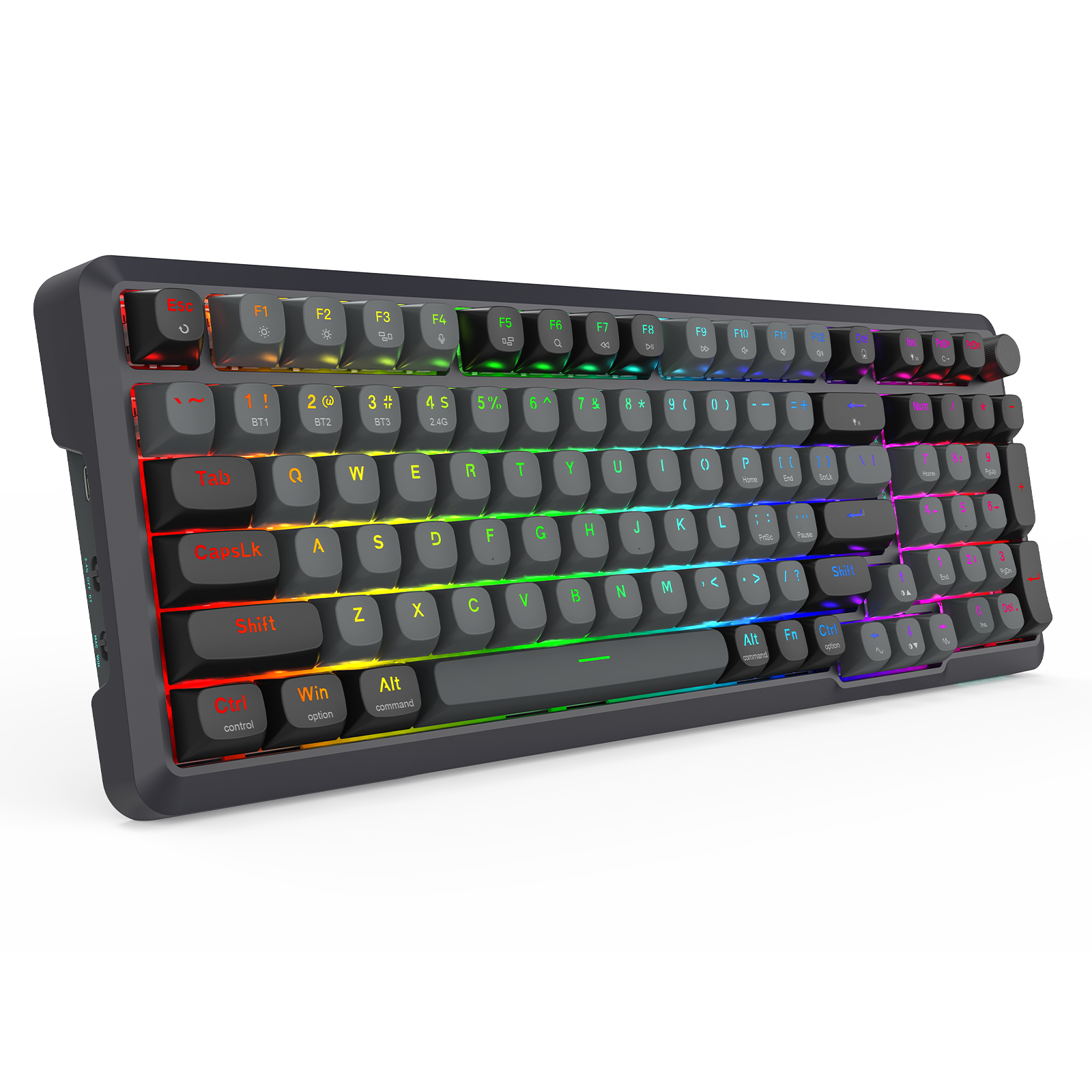 BRAGI PRO K688-RGB-PRO Papan Kekunci Mekanikal Permainan Pemasangan GASKET Sambungan 3-Mod