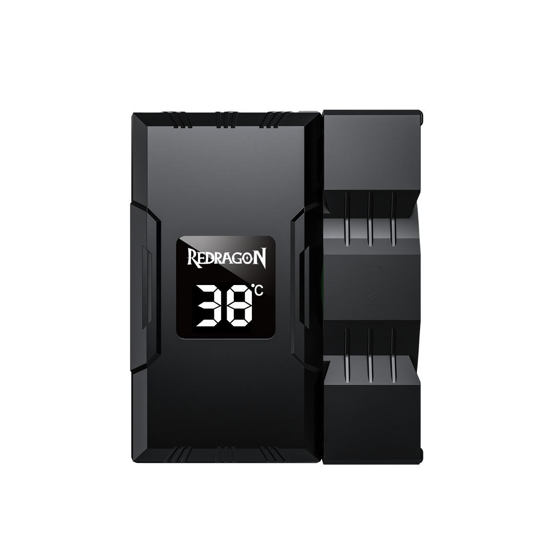 Penyejuk CPU REDRAGON CC-1014 Dengan Paparan Suhu Kipas RGB 9cm 4 Pipa Haba