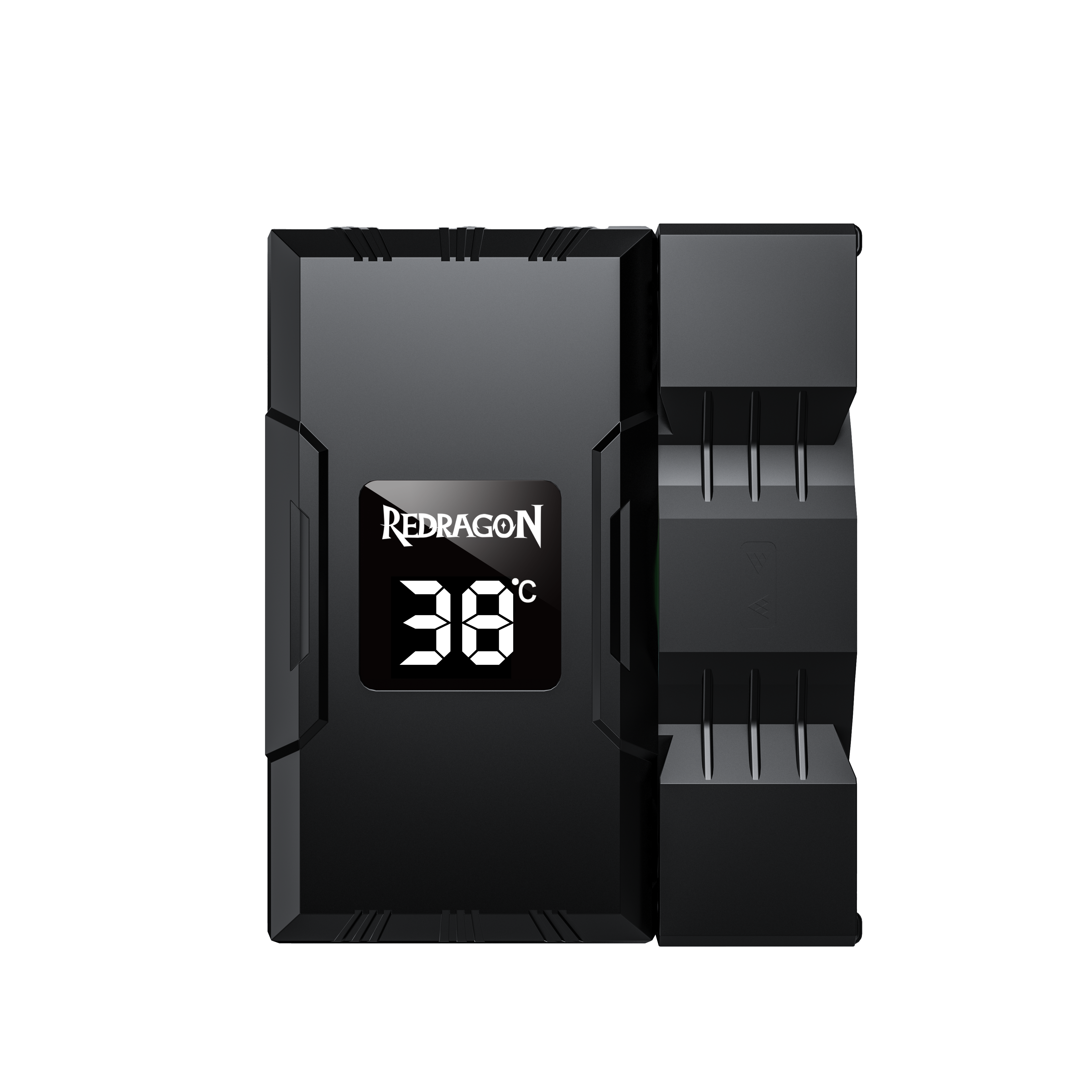 Penyejuk CPU REDRAGON CC-1014 Dengan Paparan Suhu Kipas RGB 9cm 4 Pipa Haba