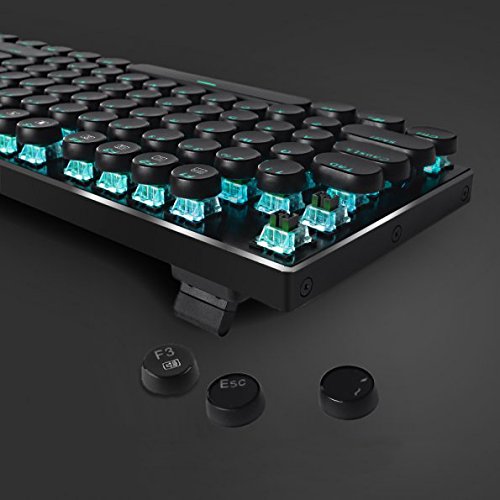 Keycaps Retro Mesin Taip Steampunk Redragon A106 104 kekunci