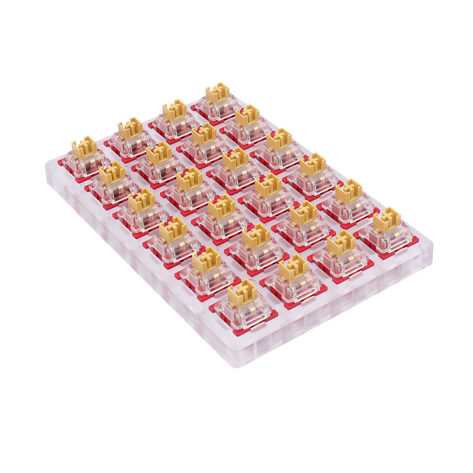 Redragon A113 Bullet-F Suis Mekanikal Taktil, Mod Suis Klik Papan Kekunci DIY Hot-Swappable, 50 Juta Klik (24 Pcs Suis, Pemetik Papan Kekunci + Suis)