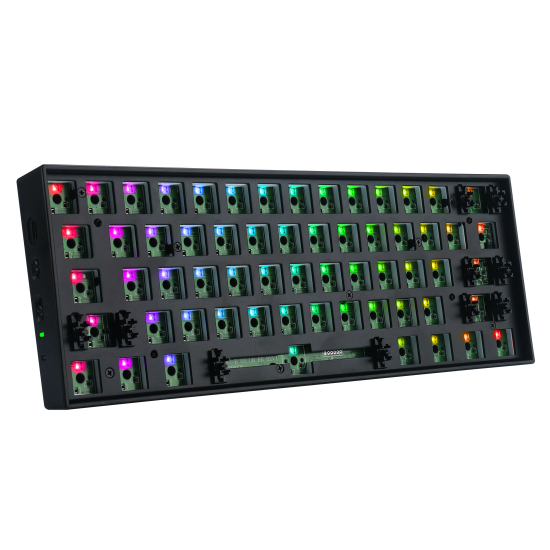 Papan Kekunci Mekanikal RGB DIY Redragon BBK530 Barebone, Papan Kekunci Permainan Tri-Mod Bluetooth/2.4Ghz/Berwayar