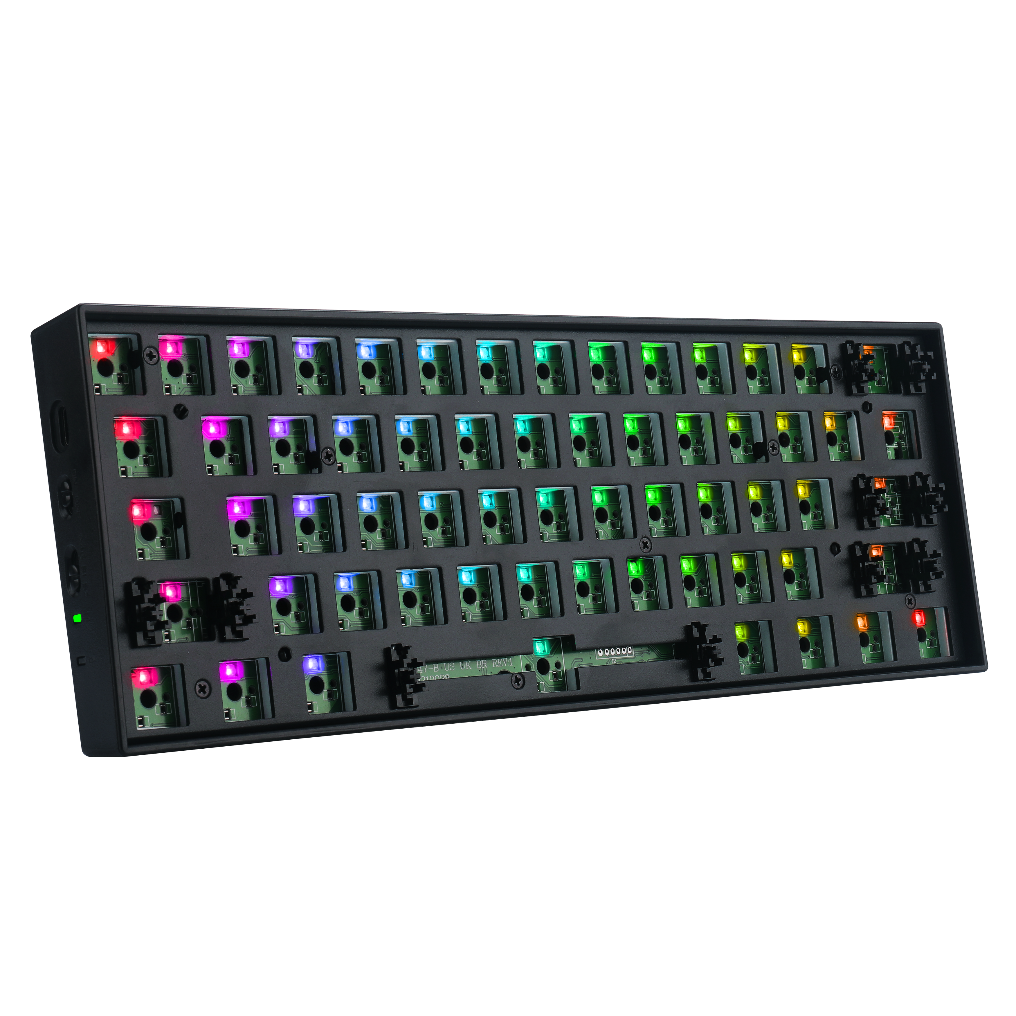 Papan Kekunci Mekanikal RGB DIY Redragon BBK530 Barebone, Papan Kekunci Permainan Tri-Mod Bluetooth/2.4Ghz/Berwayar