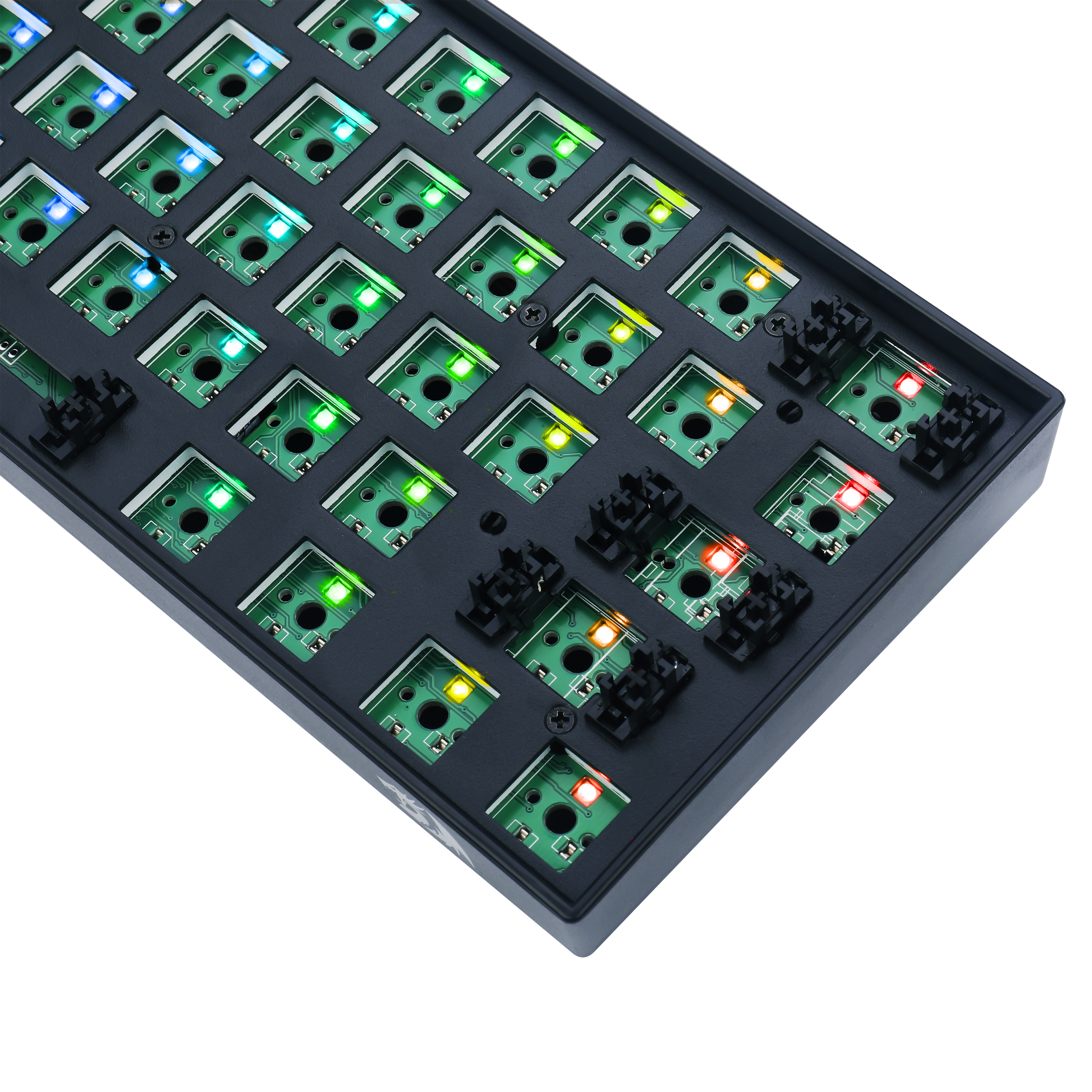 Papan Kekunci Mekanikal RGB DIY Redragon BBK530 Barebone, Papan Kekunci Permainan Tri-Mod Bluetooth/2.4Ghz/Berwayar