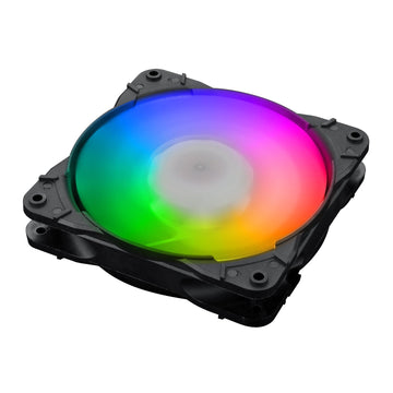 Redragon GC-F007 Kipas Penyejuk PC Sarung Komputer 120mm, Kipas LED RGB Senyap Aliran Udara Tinggi LED Warna Boleh Laras, Penyejuk CPU dan Radiator (3 Pek)