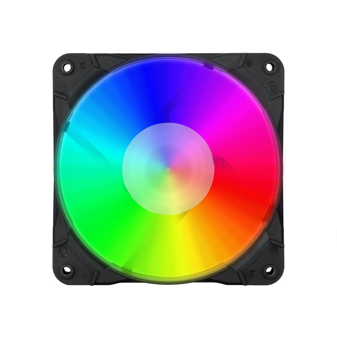 Redragon GC-F007 Kipas Penyejuk PC Sarung Komputer 120mm, Kipas LED RGB Senyap Aliran Udara Tinggi LED Warna Boleh Laras, Penyejuk CPU dan Radiator (3 Pek)