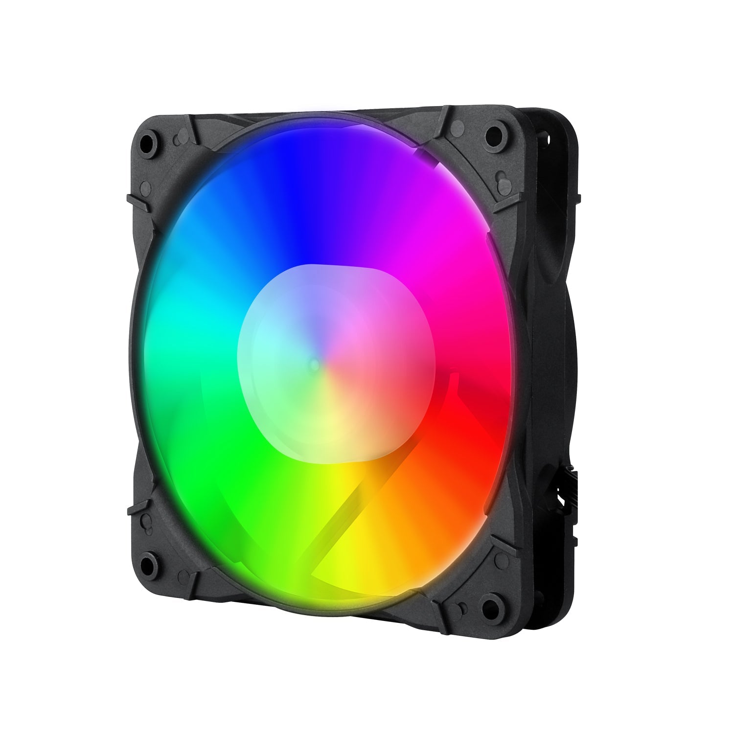 Redragon GC-F007 Kipas Penyejuk PC Sarung Komputer 120mm, Kipas LED RGB Senyap Aliran Udara Tinggi LED Warna Boleh Laras, Penyejuk CPU dan Radiator (3 Pek)