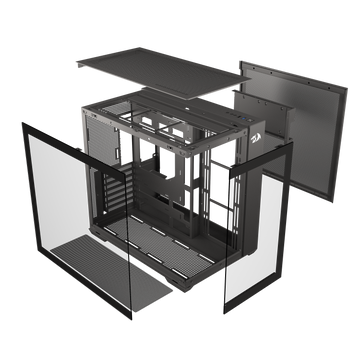 Sarung PC Permainan Kaca Sisi ATX SCALPEL GC-623