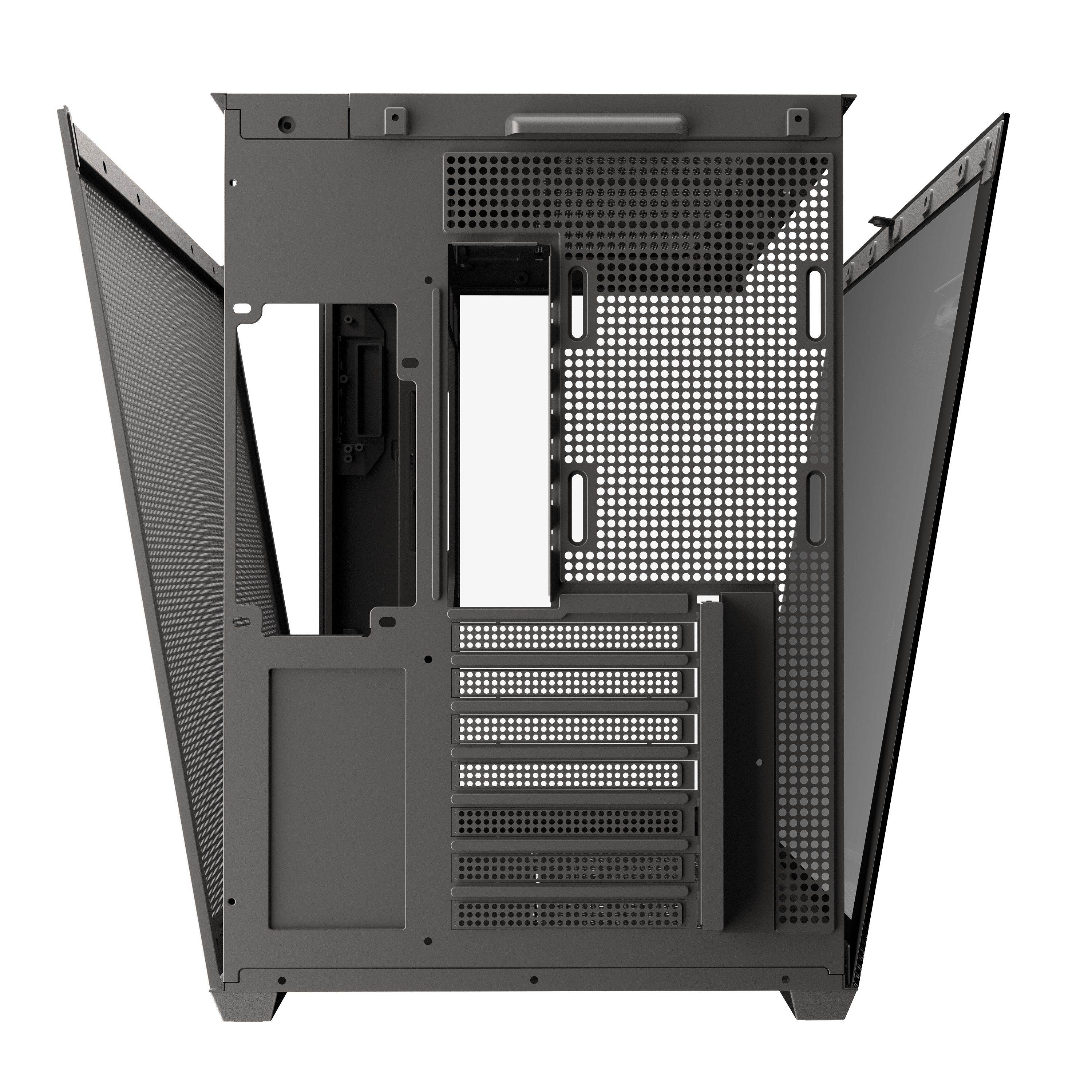 Sarung PC Permainan Kaca Sisi ATX SCALPEL GC-623