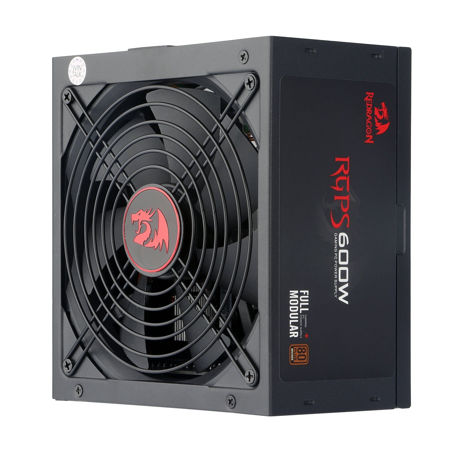 Bekalan Kuasa PC Permainan Modul Penuh 600W Redragon RGPS GC-PS003
